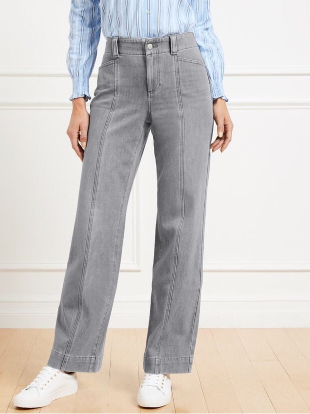 Talbots Gray Classic Jean Trouser